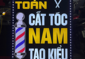 HỘP ĐÈN LED TIỆM TÓC NAM - BARBER SHOP